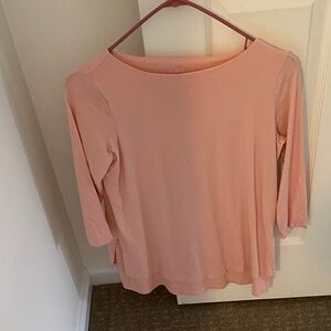 J. Jill Soft Peach Long Sleeve Top